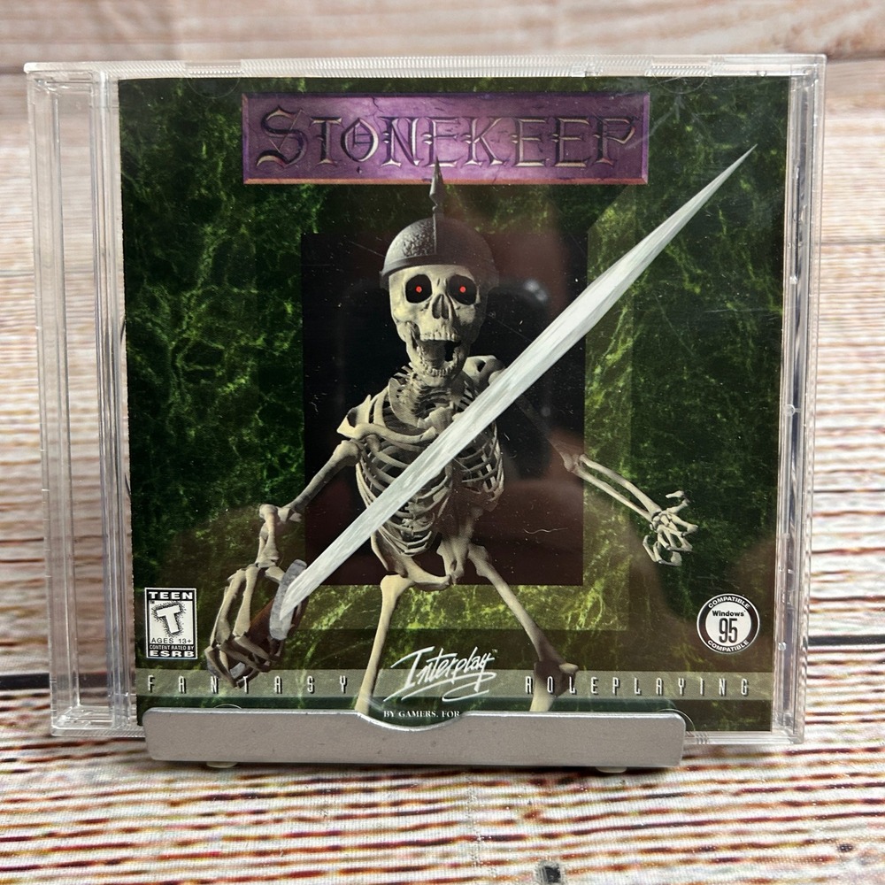 Stonekeep Interplay Windows 95 PC Game CD-ROM Fantasy RPG Jewel Case Vintage